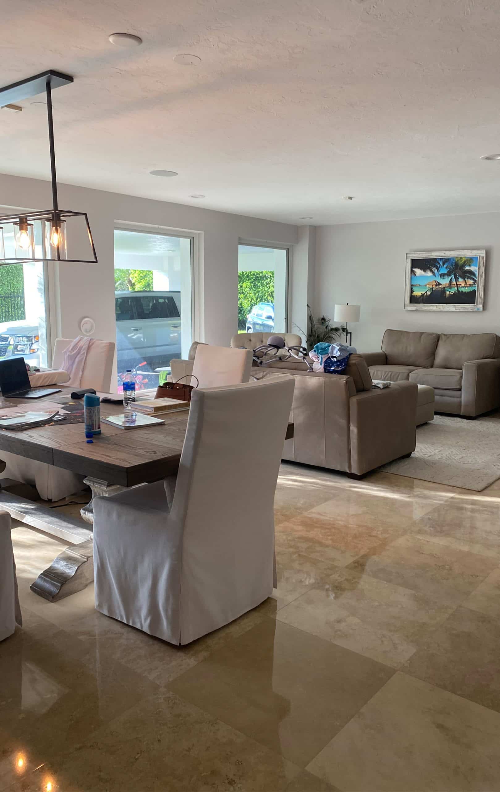 11111 Modular Business Office - view of the front porch with wooden roof, designed by Beatrice Leupold